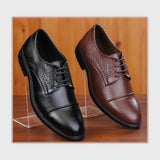 حذاء بانص رجالى فوندي PU اسكاي مستورد اسود جميع المواسم من إسكافي - 6-BK