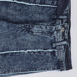 بنطلون شرحتين بناتي من سن 10 سنين ل 12 سنه بوي فريند تلبيس واسع جميع المواسم جينزغامق من الأنطوني جينز - 6007-dark