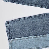 بنطلون شرحتين بناتي من سن 10 سنين ل 12 سنه بوي فريند تلبيس واسع جميع المواسم جينزغامق من الأنطوني جينز - 6007-dark