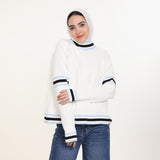 بلوفر تريكو رقبة عالية