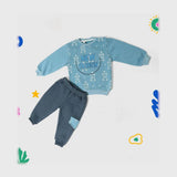 ترنج قطعتين ميني بيبي اولادي اطفالي ميلتون بلوش معالج الوان متعددة شتوي من لارك ارت - 6100