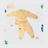 ترنج قطعتين ميني بيبي اولادي اطفالي ميلتون بلوش معالج الوان متعددة شتوي من لارك ارت - 6103