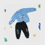 ترنج قطعتين ميني بيبي اولادي اطفالي ميلتون بلوش معالج الوان متعددة شتوي من لارك ارت - 6104