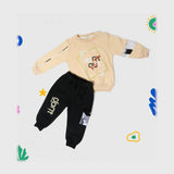 ترنج قطعتين ميني بيبي اولادي اطفالي ميلتون بلوش معالج الوان متعددة شتوي من لارك ارت - 6104