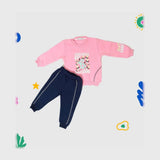 ترنج قطعتين ميني بيبي اولادي اطفالي ميلتون بلوش معالج الوان متعددة شتوي من لارك ارت - 6200