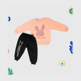 ترنج قطعتين ميني بيبي اولادي اطفالي ميلتون بلوش معالج الوان متعددة شتوي من لارك ارت - 6201