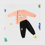 ترنج قطعتين ميني بيبي اولادي اطفالي ميلتون بلوش معالج الوان متعددة شتوي من لارك ارت - 6202