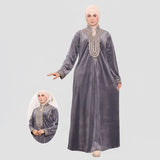 عباية استقبال حريمى قطيفة هايدي مستورد الوان متعددة شتوى من اس كيو بي - 621