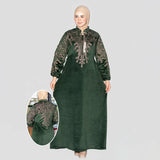 عبايه استقبال حريمى قطيفه هايدي الوان متعددة شتوى من اس كيو بي - 642