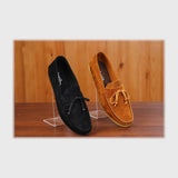 حذاء بانص رجالى فوندي PU اسكاي مستورد اسود جميع المواسم من إسكافي - 65-BK