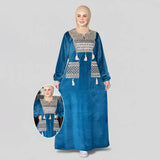 عباية استقبال حريمى قطيفة هايدي مستورد الوان متعددة شتوى من اس كيو بي - 650