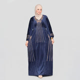 عبايه استقبال حريمى قطيفه هايدي الوان متعددة شتوى من اس كيو بي - 660