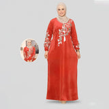 عباية استقبال حريمى قطيفة هايدي مستورد الوان متعددة شتوى من اس كيو بي - 663