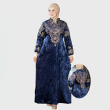 عباية استقبال حريمى قطيفة جنجاه مستورد الوان متعددة شتوى من اس كيو بي - 666