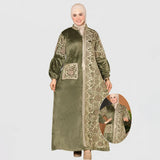 عباية استقبال حريمى قطيفة هايدي مستورد الوان متعددة شتوى من اس كيو بي - 667