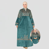 عباية استقبال حريمى قطيفة هايدي مستورد الوان متعددة شتوى من اس كيو بي - 672