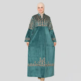 عبايه استقبال حريمى قطيفه هايدي الوان متعددة شتوى من اس كيو بي - 672