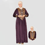 عباية استقبال حريمى قطيفة هايدي مستورد الوان متعددة شتوى من اس كيو بي - 675