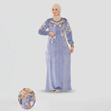 عباية استقبال حريمى قطيفة هايدي مستورد الوان متعددة شتوى من اس كيو بي - 684