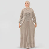 عبايه استقبال حريمى قطيفه هايدي الوان متعددة شتوى من اس كيو بي - 686