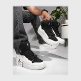 حذاء سنيكرز رجالى فوندي جلد إسكاي مستورد ونعل PVC حقن الوان متعددة جميع المواسم من لابتوب - 690