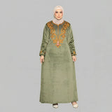 عباية استقبال حريمى قطيفة هايدي مستورد الوان متعددة شتوى من اس كيو بي - 692