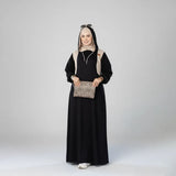 عباية استقبال حريمى ريب مستورد الوان متعددة شتوى من اس كيو بي - 696