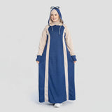 عبايه استقبال حريمى قطيفه هايدي الوان متعددة شتوى من اس كيو بي - 697