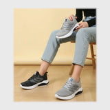 حذاء سنيكرز حريمى فوندي تريكو خيط مستورد ونعل PVC حقن الوان متعددة شتوى من الطائر - 7004