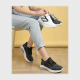 حذاء سنيكرز حريمى فوندي تريكو خيط مستورد ونعل PVC حقن الوان متعددة شتوى من الطائر - 7006