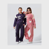 ترنج قطعتين بناتي بناتي قطيفة مضلع مستوردة الوان متعددة شتوي من لارك ارت - 7008