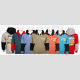 سويتشيرت هودي اولادي ميلتون قطن الوان متعددة شتوي من أسامة تكس - 7015