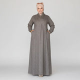 عباية استقبال حريمى جوخ تويد الوان متعددة شتوى من اس كيو بي - 703