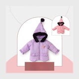 جاكيت بامب بكابيشوه فرو اطفالي قطن الوان متعددة شتوي من سيكا فاشون - 7041