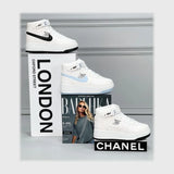 حذاء اسنيكرز بناتى فوندي جلد إسكاي مستورد ونعل PVC حقن الوان متعددة كل المواسم من ميلانو - 7065