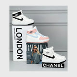 حذاء اسنيكرز بناتى فوندي جلد إسكاي مستورد ونعل PVC حقن الوان متعددة كل المواسم من ميلانو - 7088