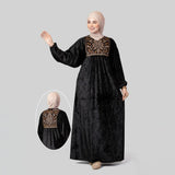 عباية استقبال حريمى قطيفة هايدي مستورد الوان متعددة شتوى من اس كيو بي - 711