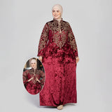 عباية استقبال حريمى قطيفة هايدي مستورد الوان متعددة شتوى من اس كيو بي - 712