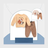 ترنج قطعتين اطفالي قطن ميلتون الوان متعددة شتوي من سيكا فاشون - 7139