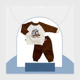 ترنج قطعتين اطفالي قطن ميلتون الوان متعددة شتوي من سيكا فاشون - 7143