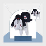 ترنج 3 قطع بكابيشوه اطفالي قطن ميلتون الوان متعددة شتوي من سيكا فاشون - 7159