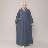 عبايه استقبال حريمى قطيفه هايدي الوان متعددة شتوى من اس كيو بي - 720