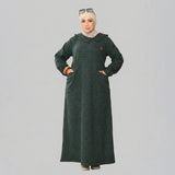 عبايه استقبال حريمى قطيفه هايدي الوان متعددة شتوى من اس كيو بي - 721