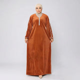 عبايه استقبال حريمى قطيفه هايدي الوان متعددة شتوى من اس كيو بي - 723