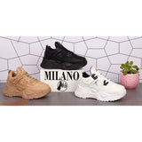 حذاء سنيكرز من ميلانو حريمي تريكو، ألوان متعددة