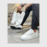 حذاء سنيكرز رجالى فوندي جلد إسكاي مستورد ونعل PVC حقن الوان متعددة جميع المواسم من لابتوب - 730