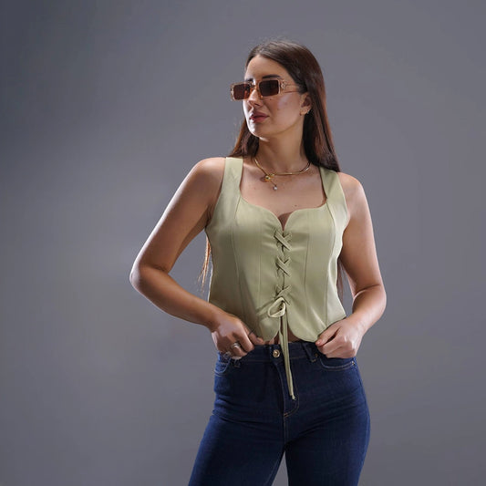 بليزر كت حريمي جبردين زتوني صيفي من ديفاتشي - 7315