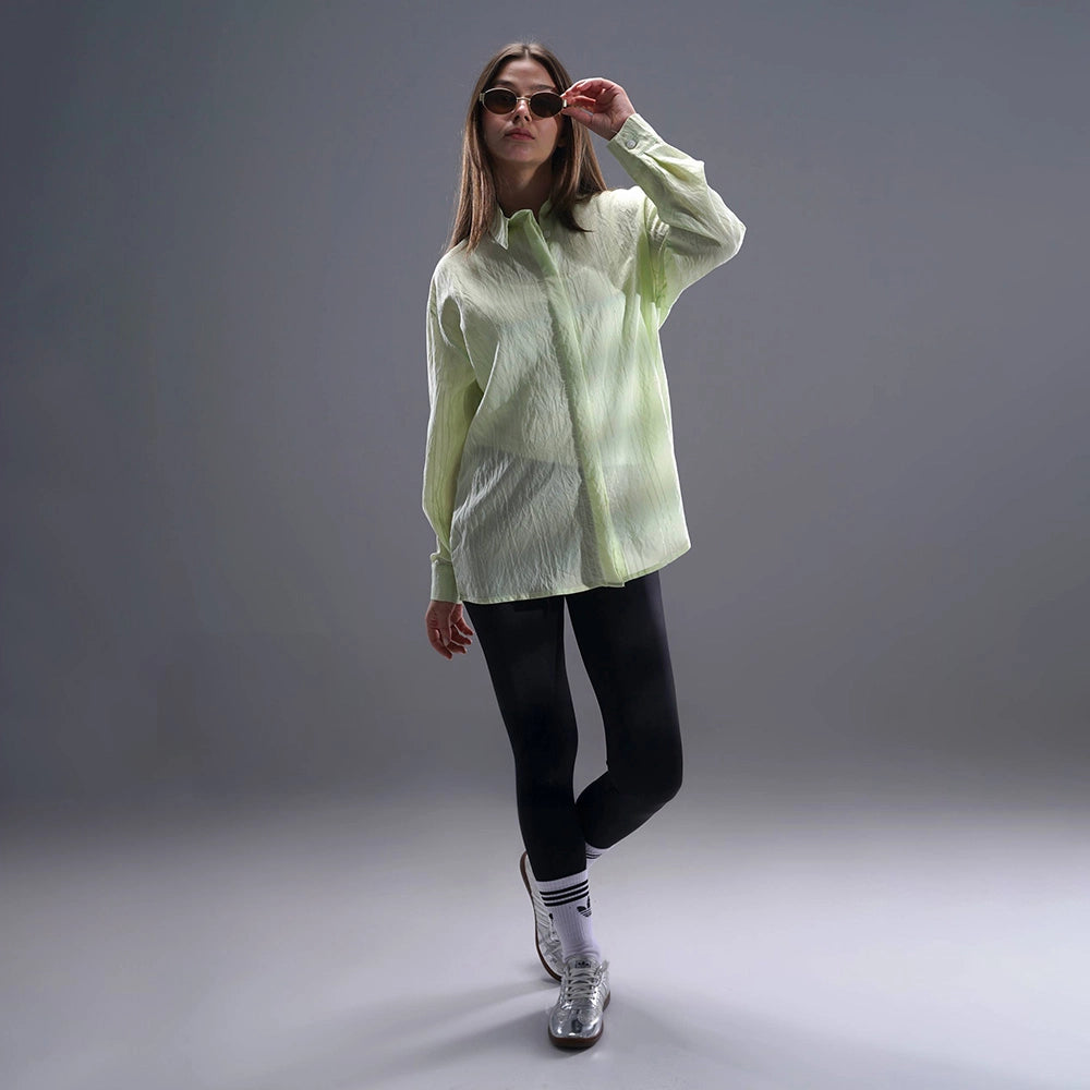 قميص اكمام طويلة حريمي كتان فوشيا صيفي من ديفاتشي - 7385