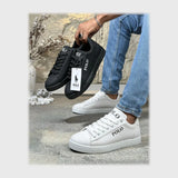 حذاء سنيكرز رجالى فوندي جلد إسكاي مستورد ونعل PVC حقن الوان متعددة جميع المواسم من لابتوب - 738