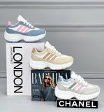 حذاء سنيكرز اطفالى فوندي جلد إسكاي مستورد ونعل PVC حقن الوان متعددة جميع المواسم من ميلانو - 7405